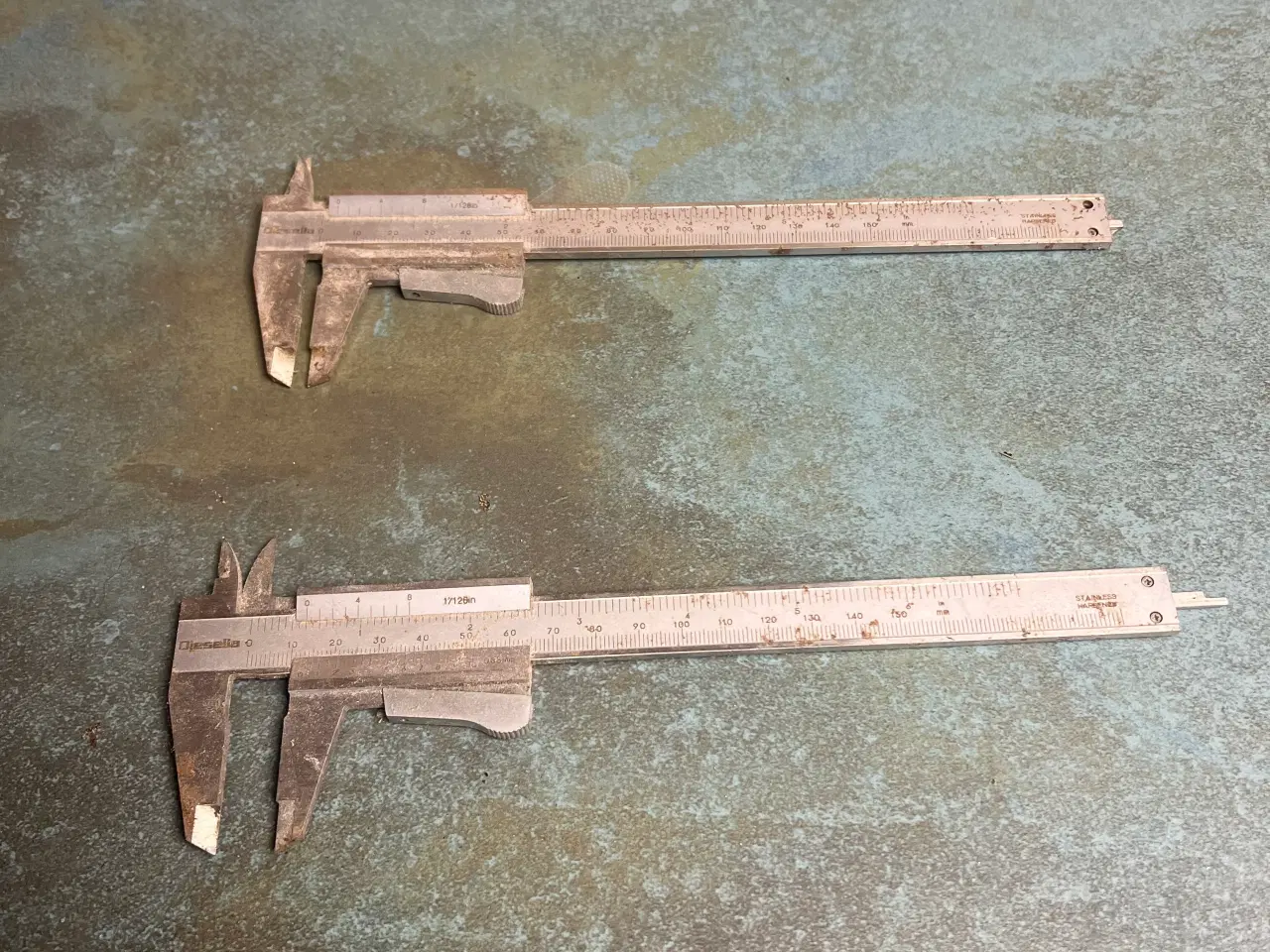 Billede 1 - 2 stk skydelære samlet 