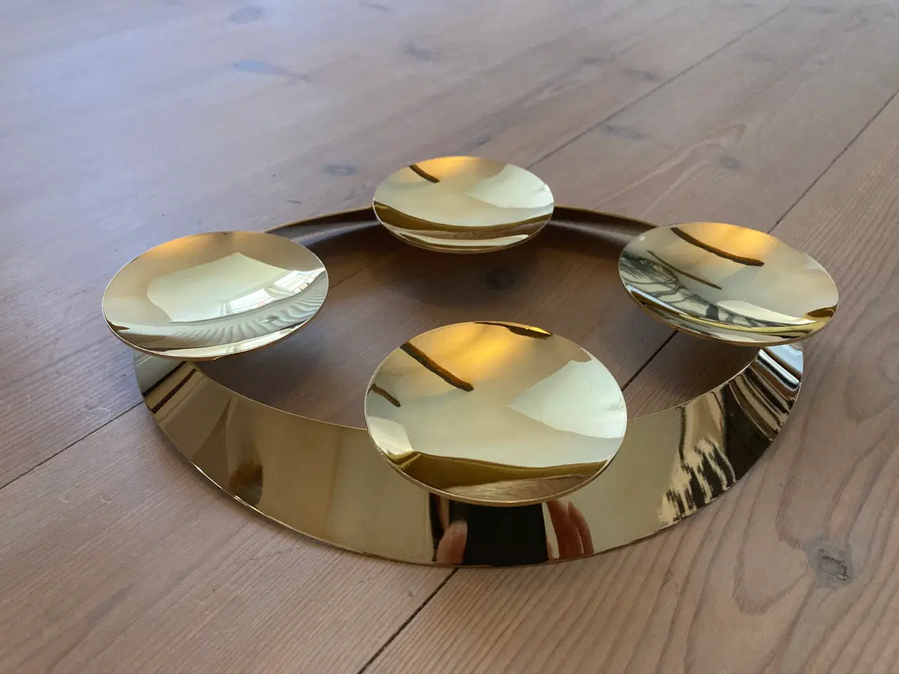 Billede 1 - Georg Jensen Four guldbelagt lysestage