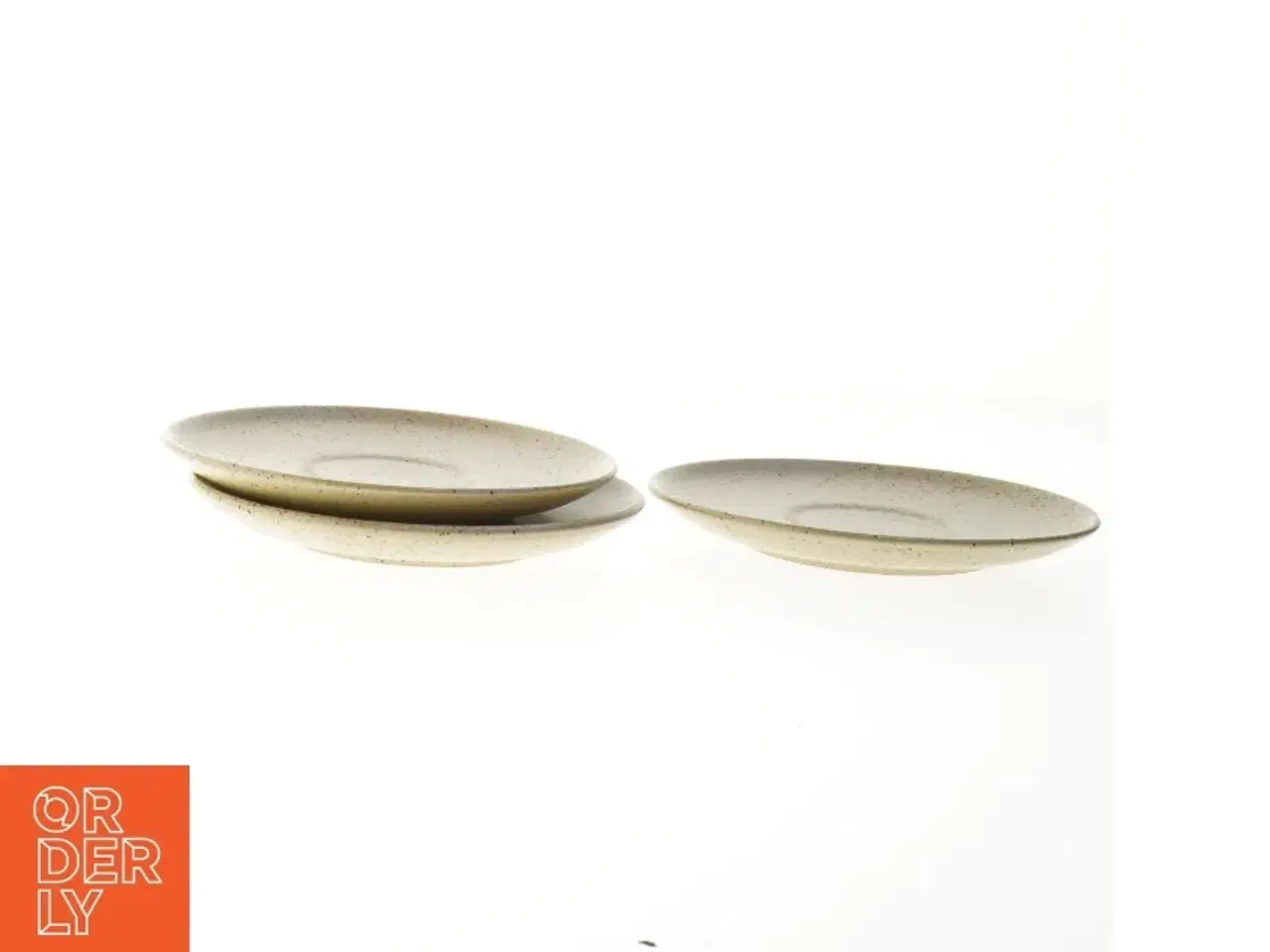 Billede 2 - Sæt af tre keramiske underkopper (str. 3 styk. ø. 15 cm)