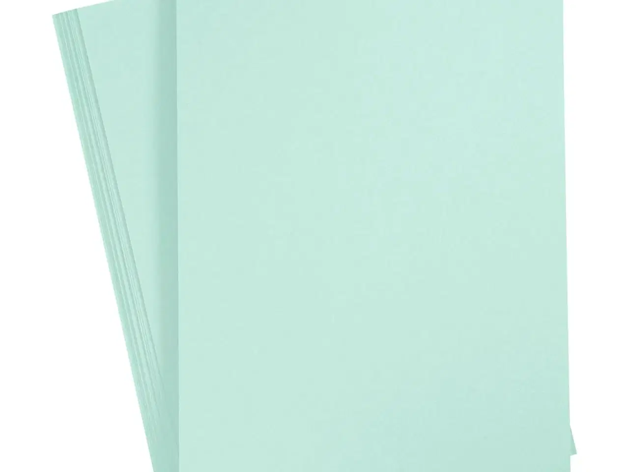 Billede 1 - Pastelgrøn A4 Karton 210g - 10 ark til kreative projekter