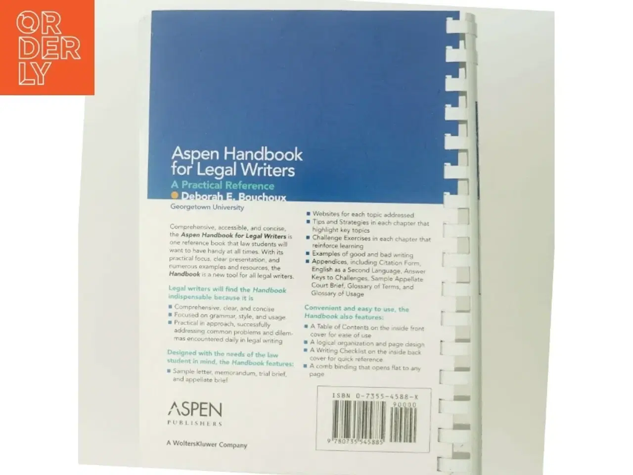Billede 3 - &#39;Aspen Handbook for Legal Writers - A Practical Reference&#39; (bog) fra Aspen Publishers