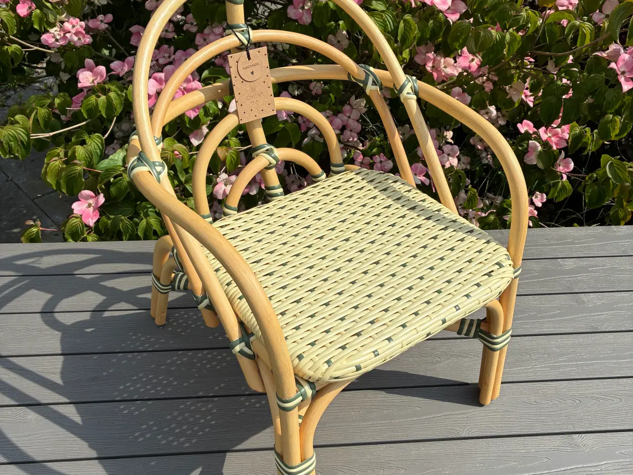 Billede 3 - OYOY børnestol i bambus/polyrattan