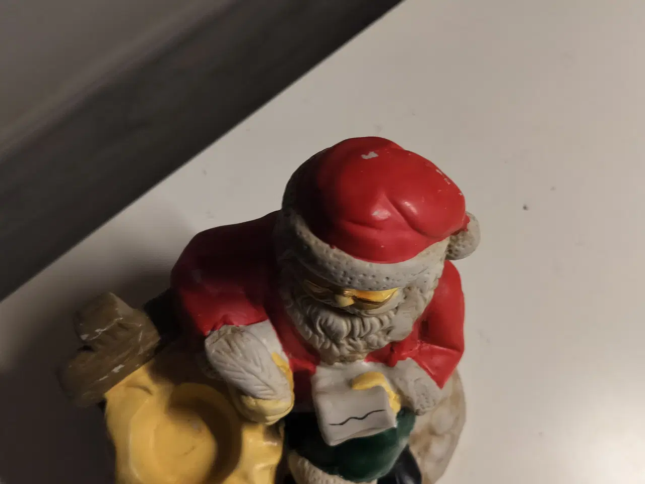 Billede 2 - Gammelt julepynt Stor fyrfadsstage med julemand