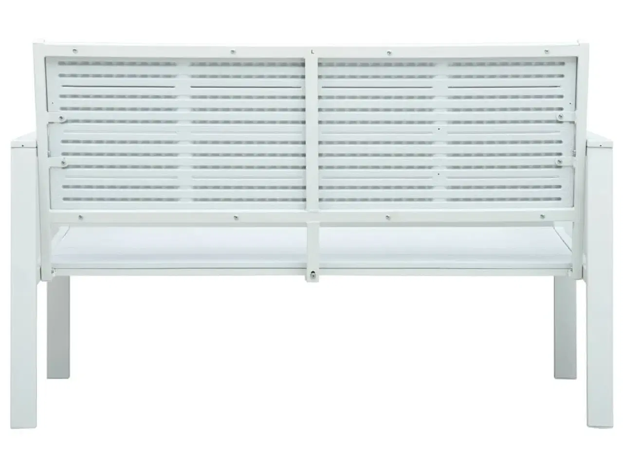 Billede 4 - Havebænk 120 cm HDPE trælook hvid