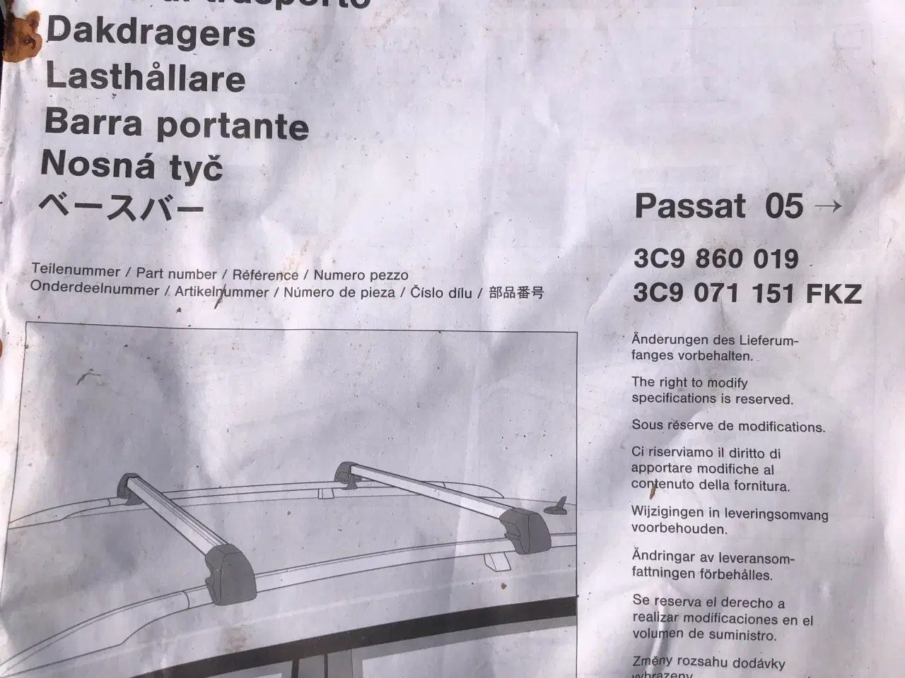 Billede 2 - Passat tagbøjler 