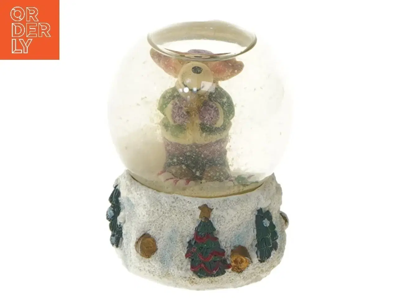 Billede 1 - Snekugle med rensdyrfigur (str. 8,5 cm)