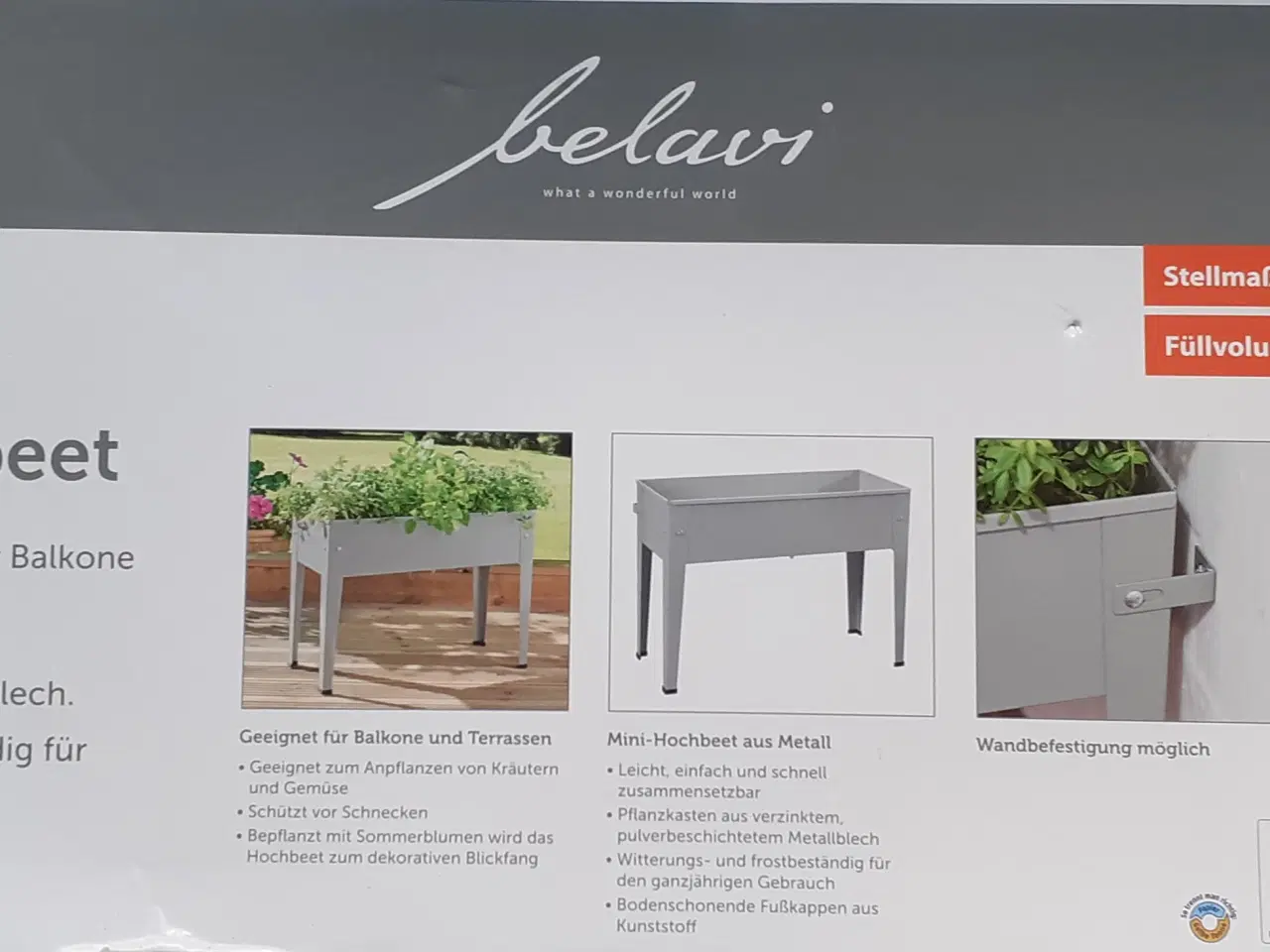 Billede 2 - Høj-bed til altan eller terrasse