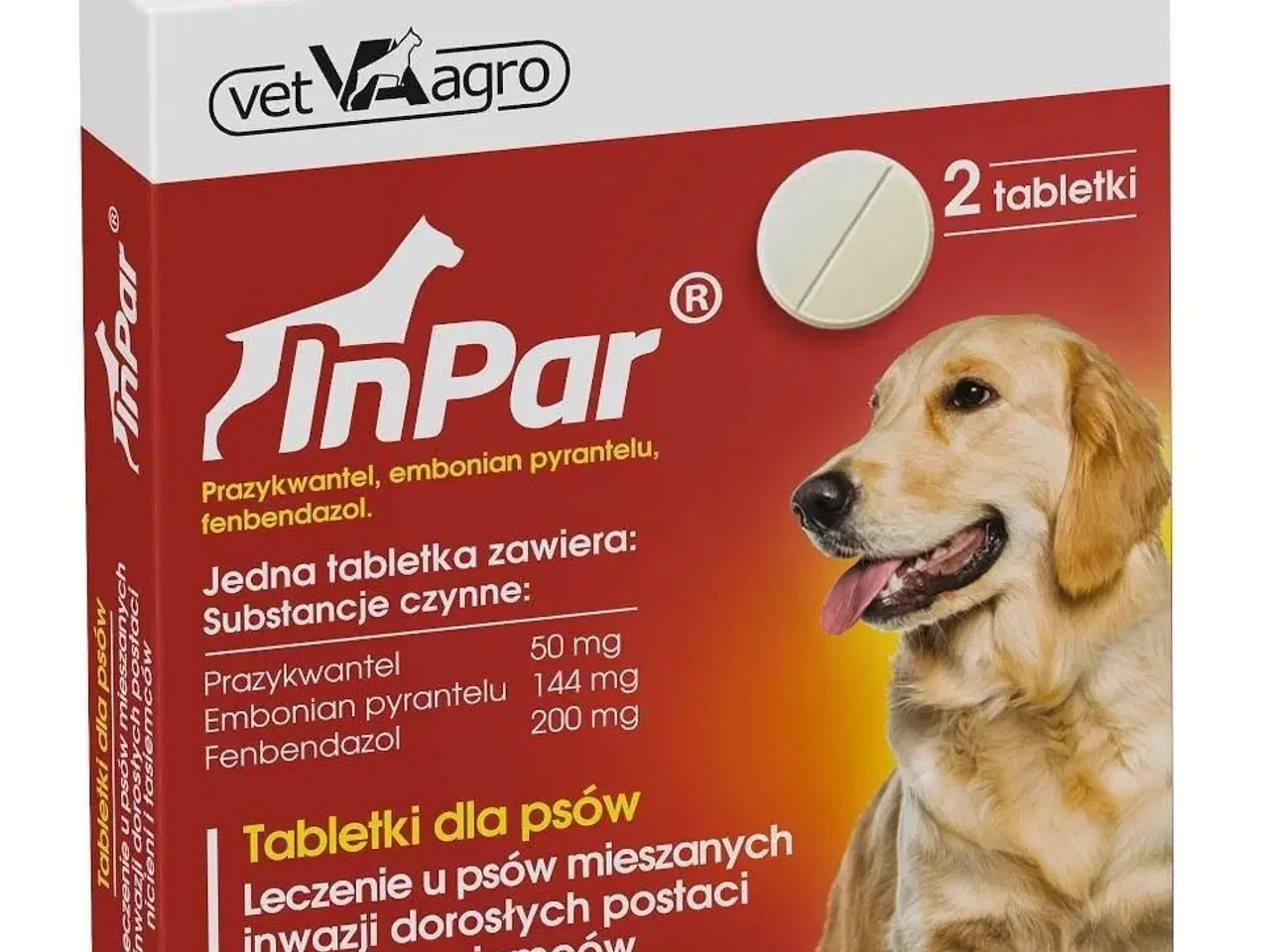 Billede 1 - InPar ormekur til hunde – tabletter, 2 stk.