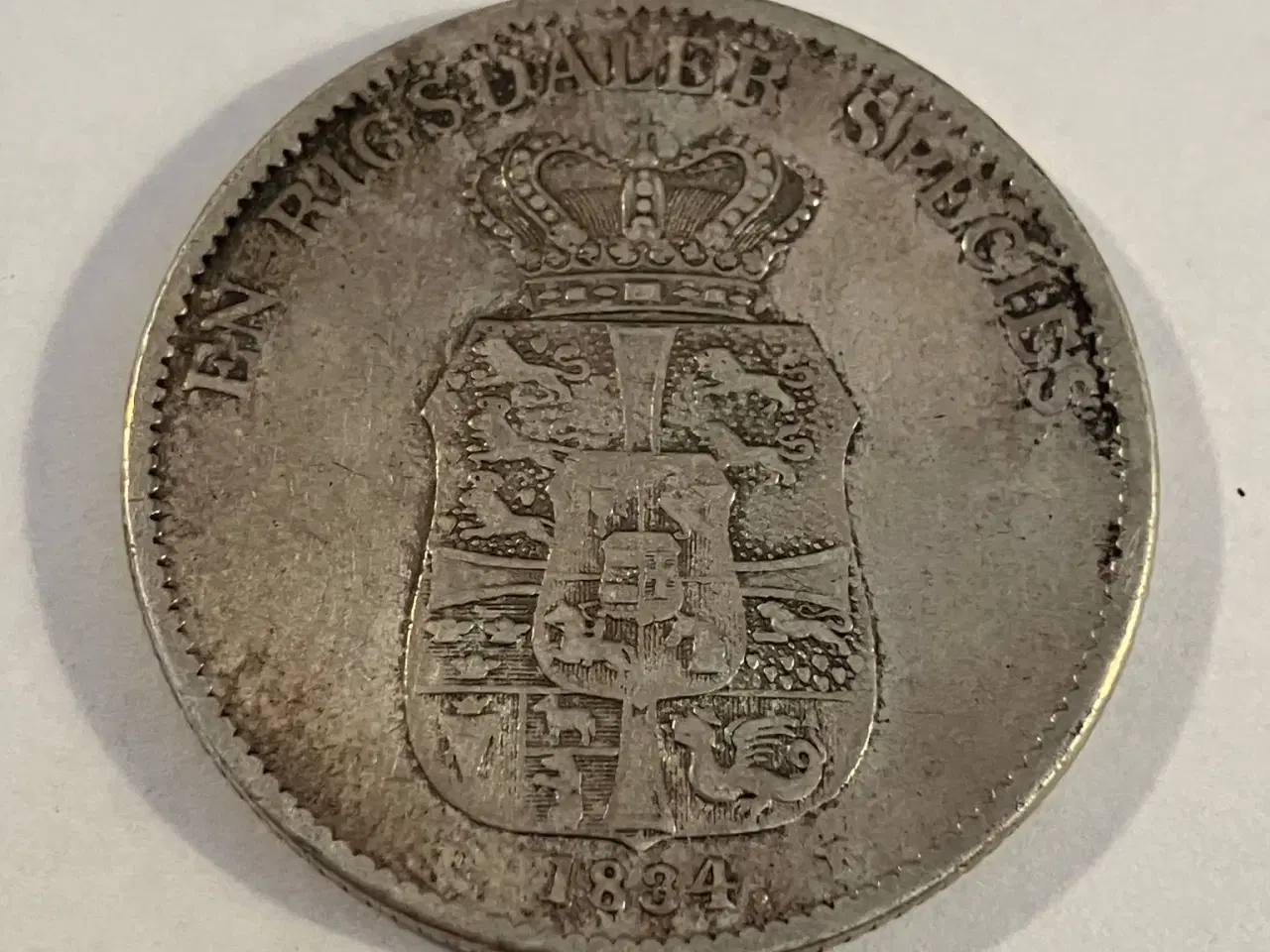 Billede 2 - 1 Rigsdaler Species 1834 Denmark