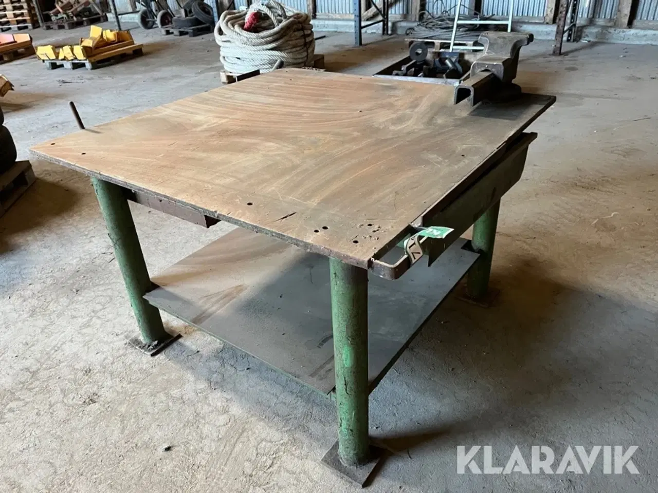 Billede 3 - Svejsebord med skruestik