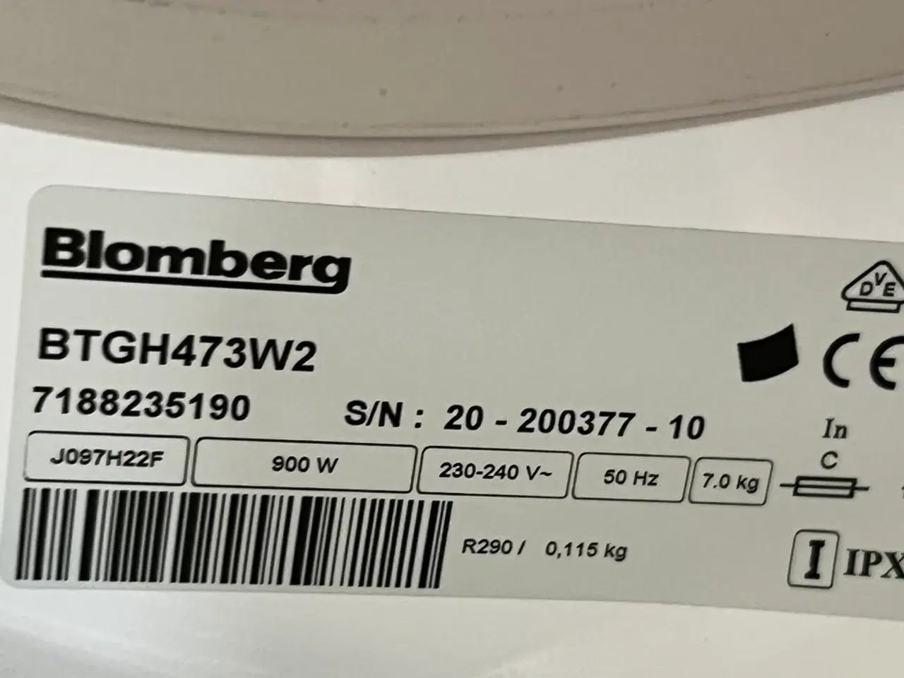 Billede 3 - Tørretumbler BLOMBERG BTGH473W2