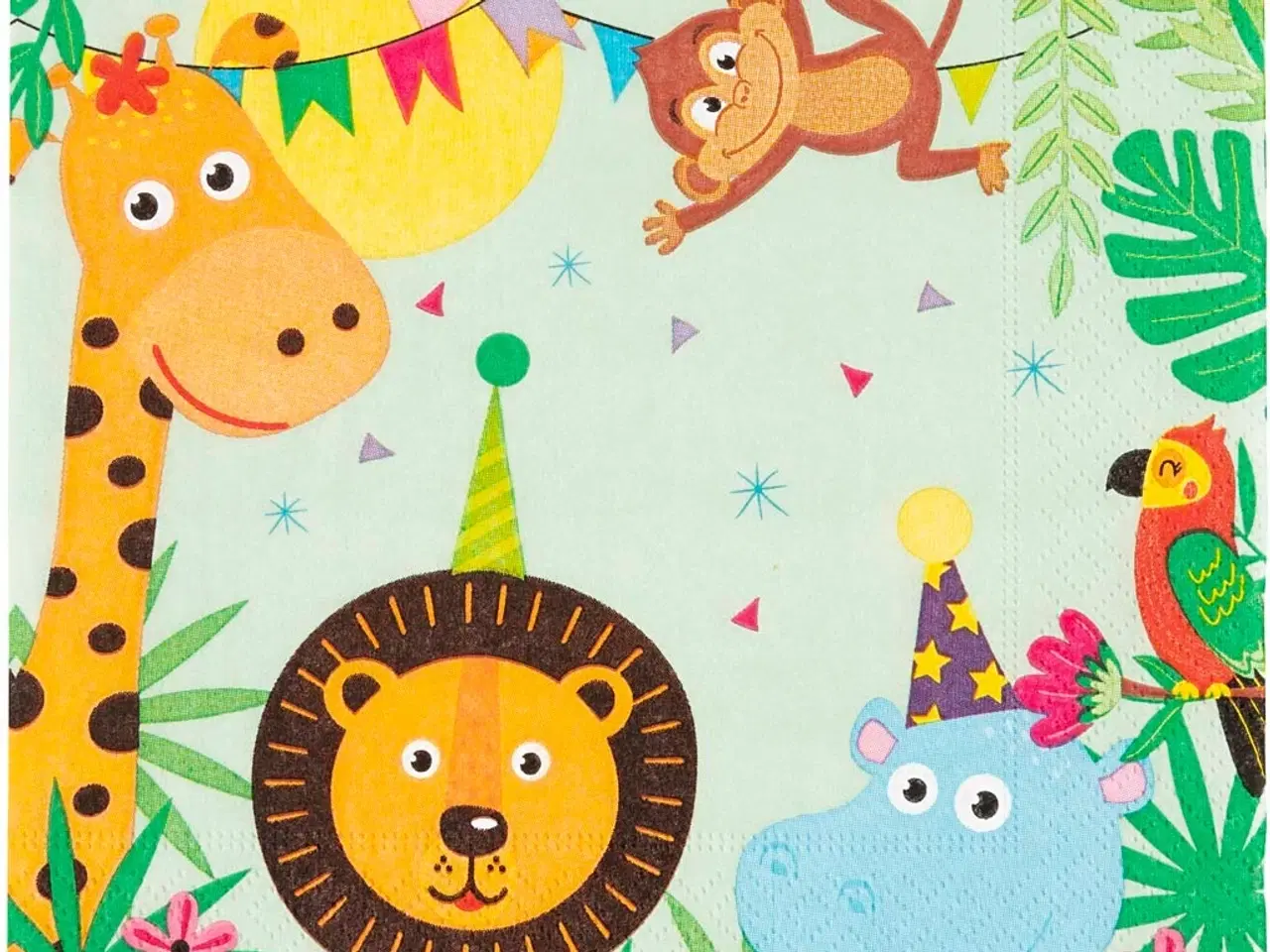 Billede 1 - Festlige dyre-servietter, 33x33 cm, 20 stk.