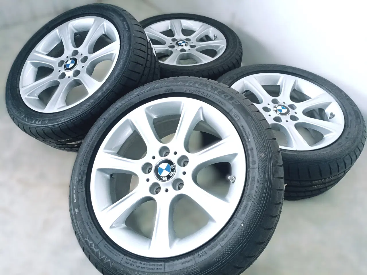 Billede 2 - 5x120 17" IS/ET37 nav 72,6ø BMW sommersæt inkl.TPM