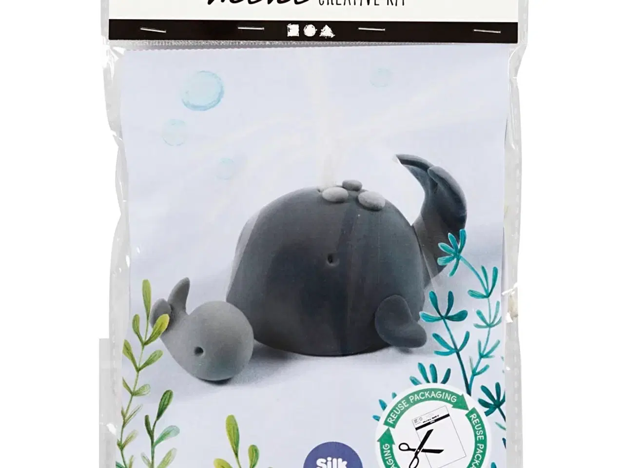 Billede 1 - DIY Mini Kit: Hval og Hvalunge - Kreativ Leg for Alle