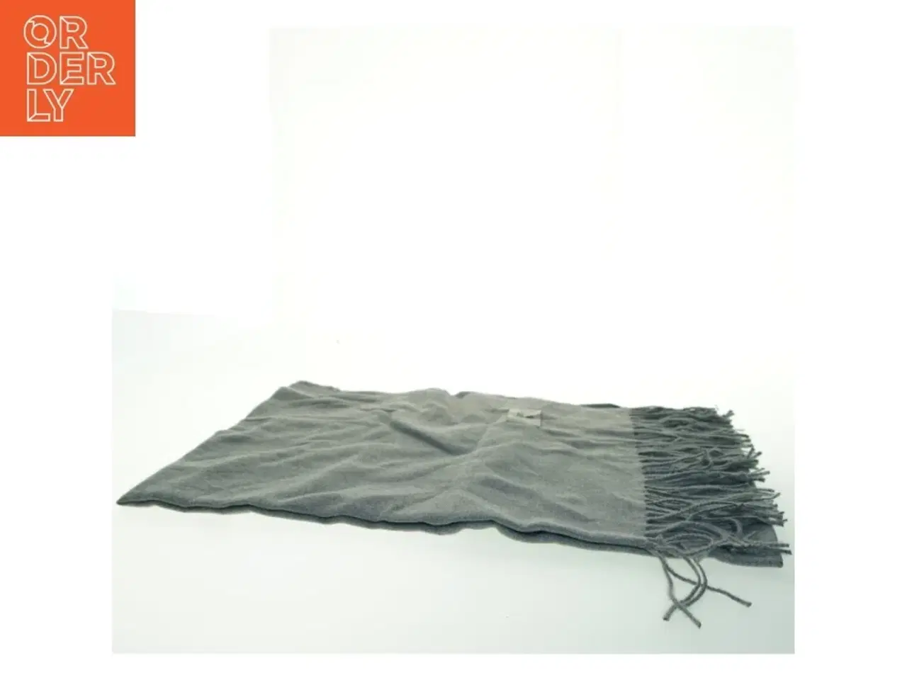 Billede 4 - Gråt uldtørklæde (str. 180x70 cm)