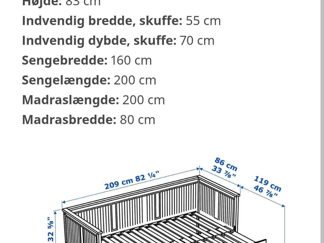 Billede 2 - IKEA Hemnes sovesofa 