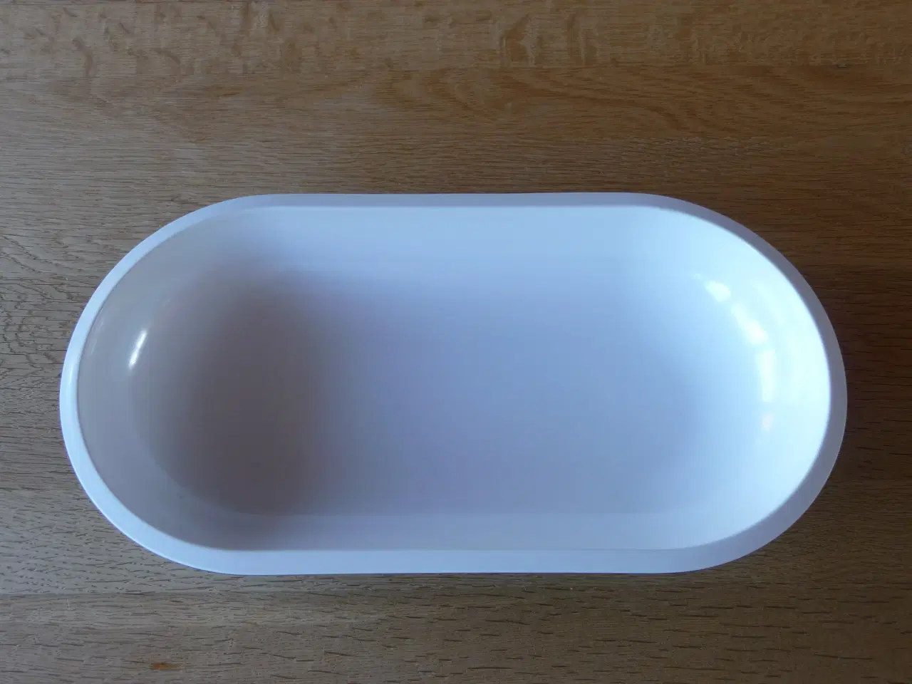 Billede 2 - FAD / SKÅL - hvid plast indvendig - grå udvendig