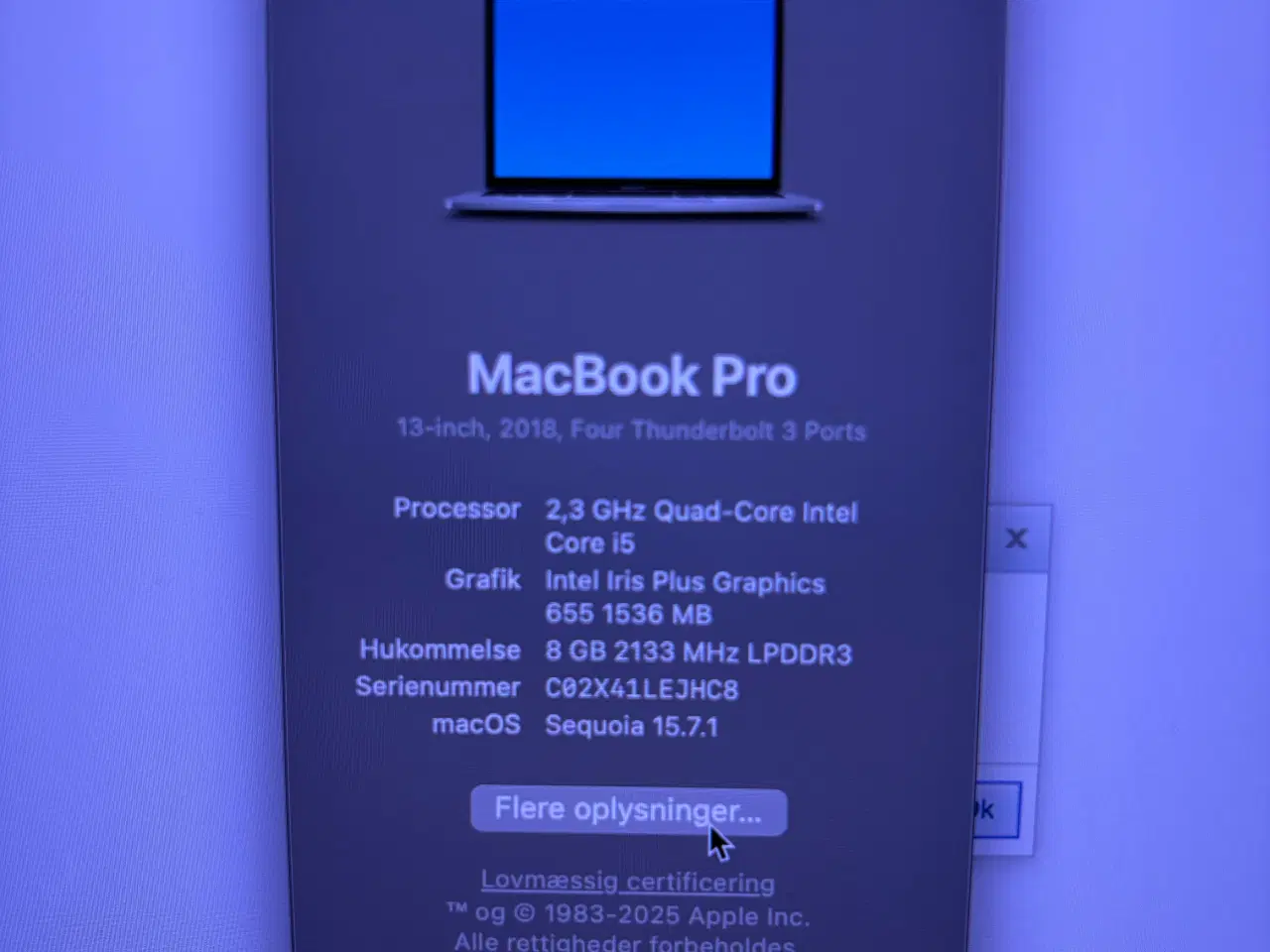 Billede 5 - MacBook Pro 2018 (13”)