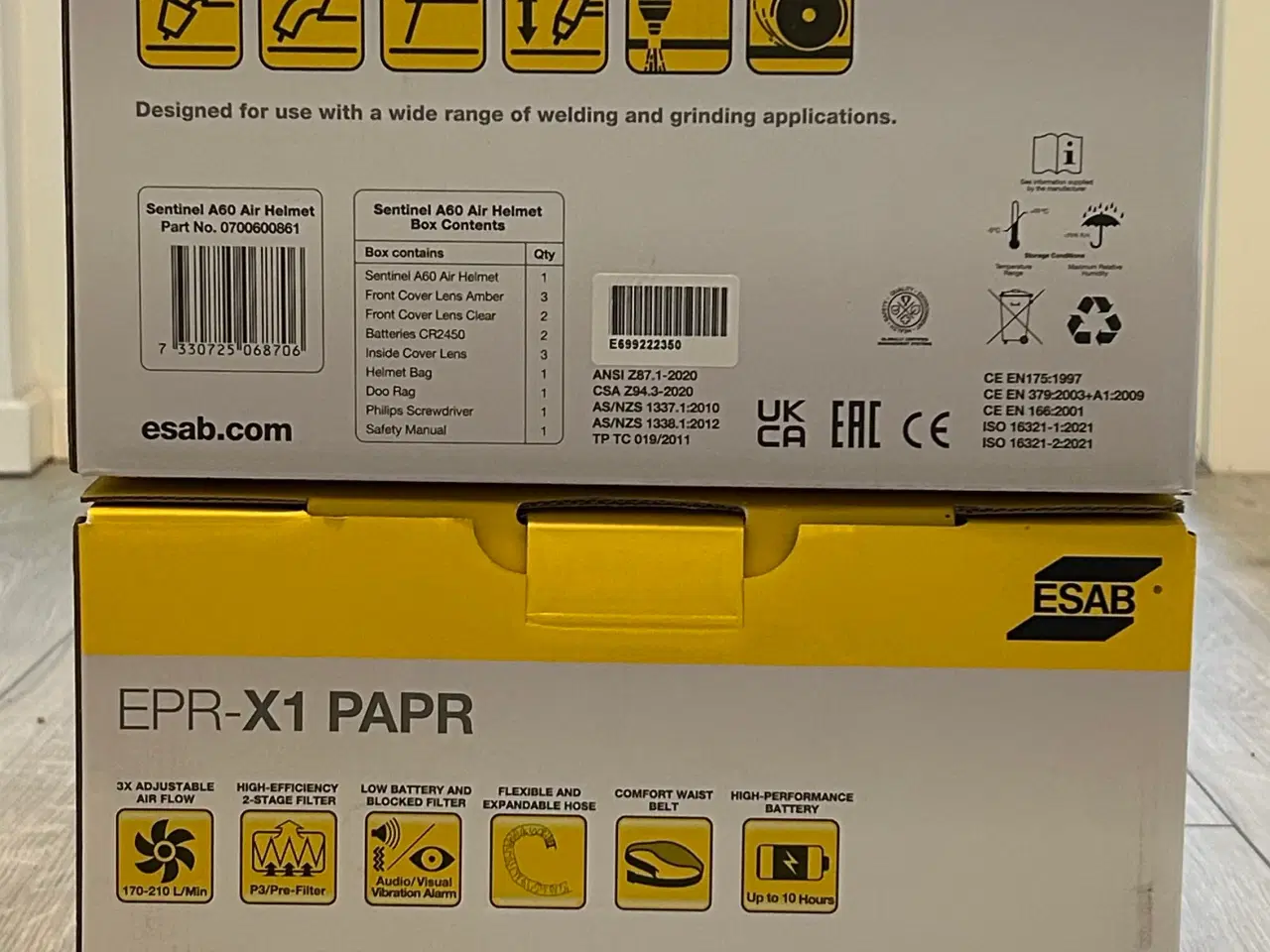 Billede 2 - Sentinel A60 Air + EPR-X1 PAPR - HELT NYT SÆT