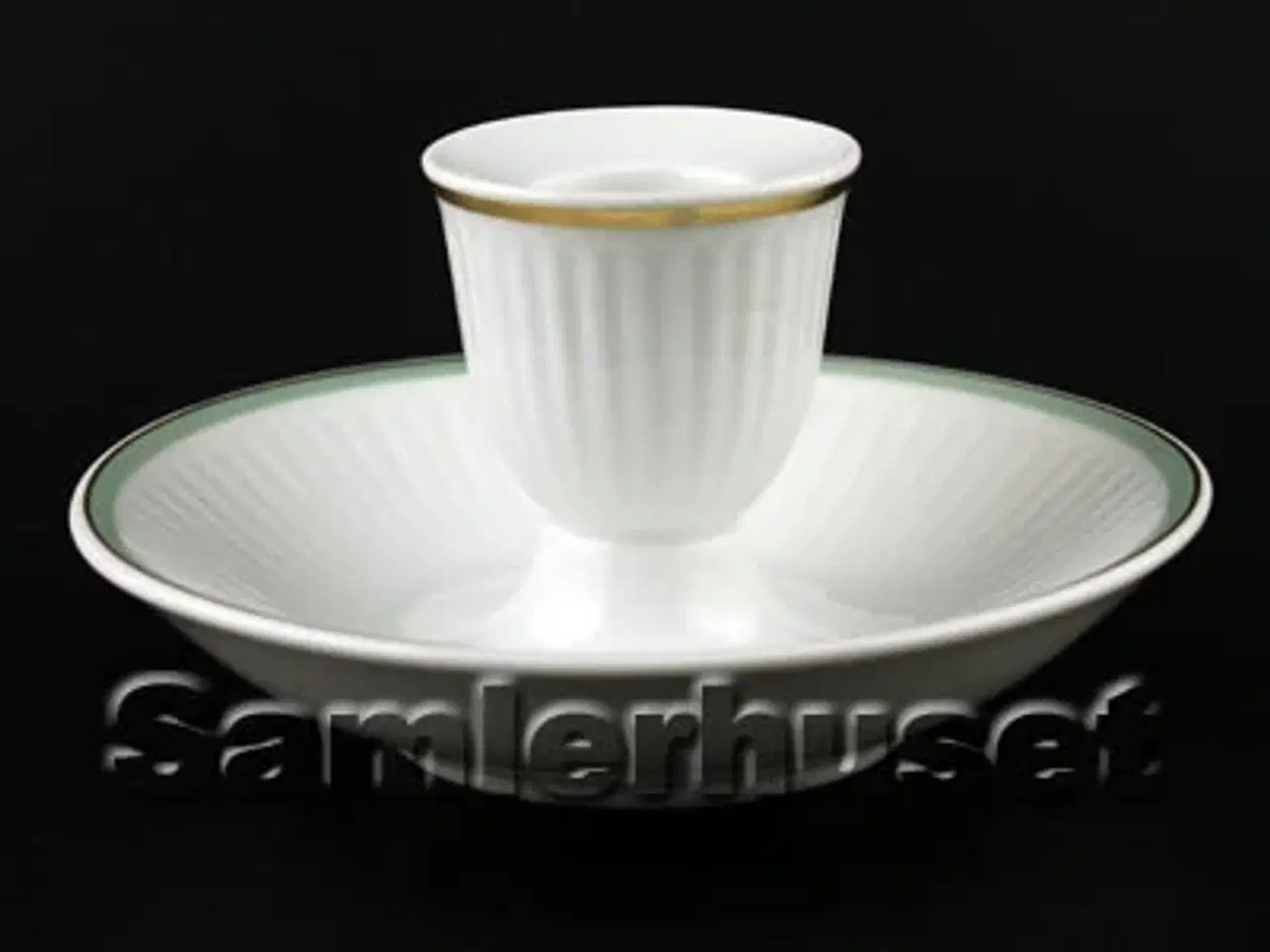 Billede 1 - Grøn Melodi Lysestage 7x11½ cm.