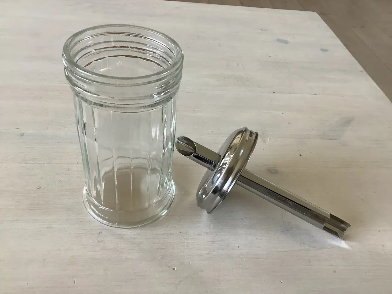 Billede 2 - Glas sukkerskål med dosering