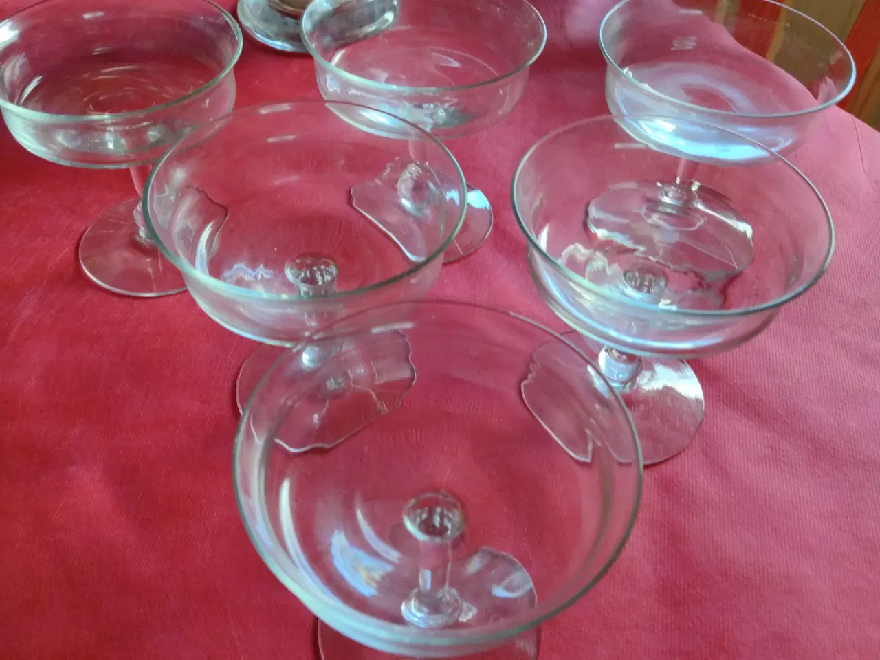 Billede 1 - 6 champagne glas fade