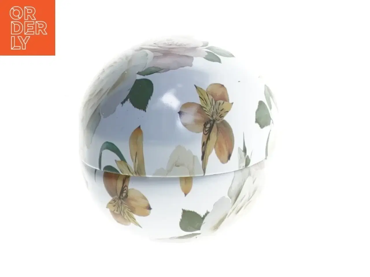 Billede 3 - Dekorativt æggeformet boks (str. 13 cm)