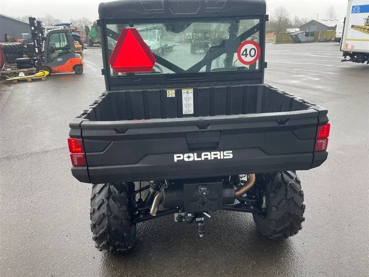 Billede 4 - Polaris Ranger 1000 EPS Traktor - inkl. for/bagrude med visker og tag.