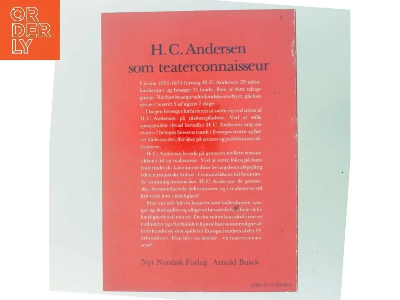 Billede 3 - H.C. Andersen som teaterconnaisseur af Bente Hatting Gjelten (Bog)