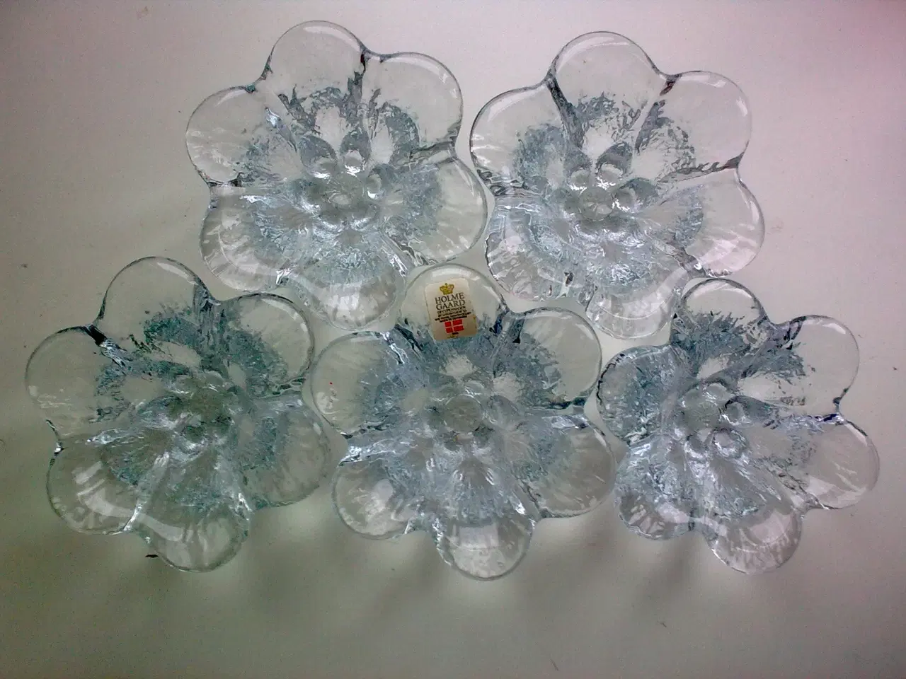 Billede 13 - Holmegaard 10 stk. SW æg is glas blomst KREA