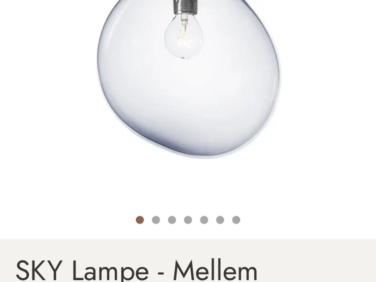 Billede 1 - Glas Lampe