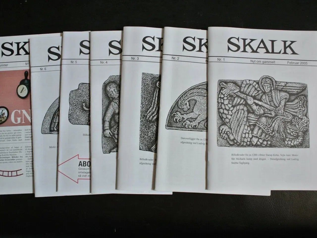 Billede 1 - skalk nr. 1-6 + særnummer 2005, emne: historie og 