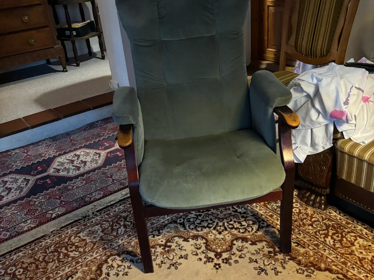 Billede 1 - Otiumstol med skammel 