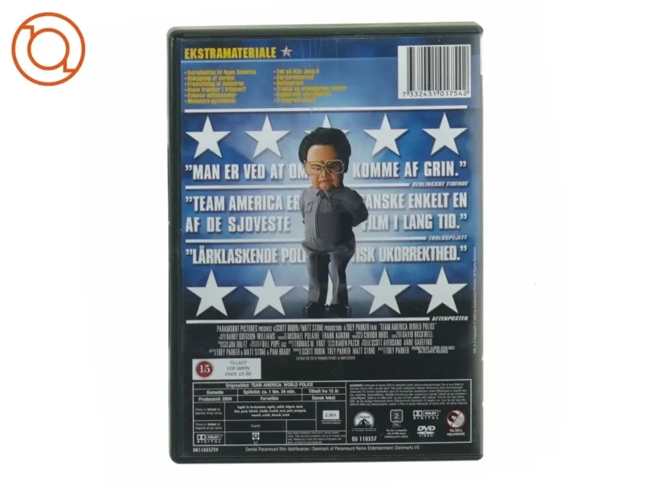 Billede 1 - Team America world police DVD (str. 13 x 20 cm)