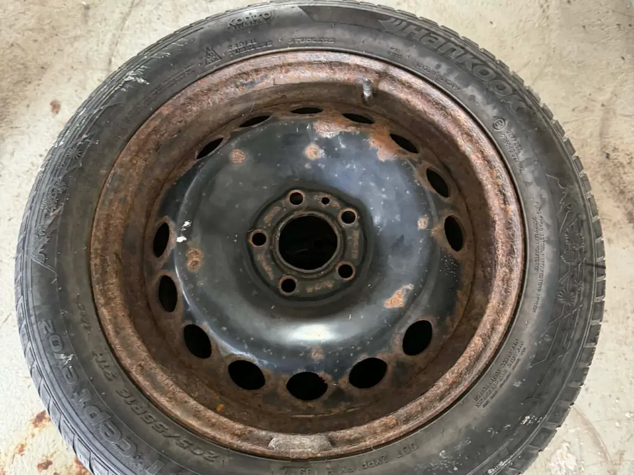 Billede 2 - 5 x 108 Volvo stålfælge med vinterdæk