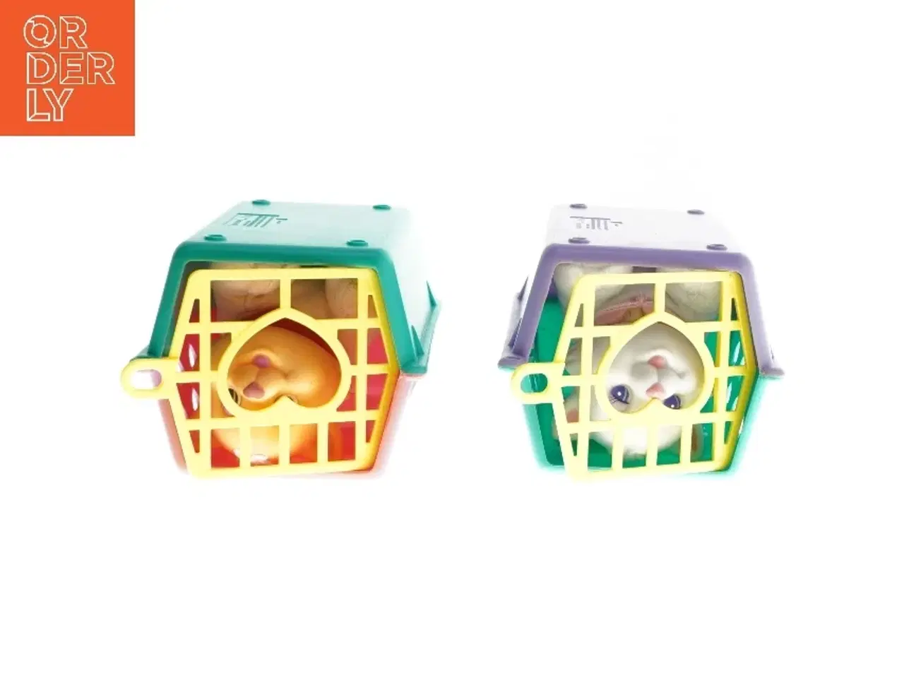 Billede 2 - Transportkasser med dyrefigurer fra Blue-box (str. 15x12x9 cm)