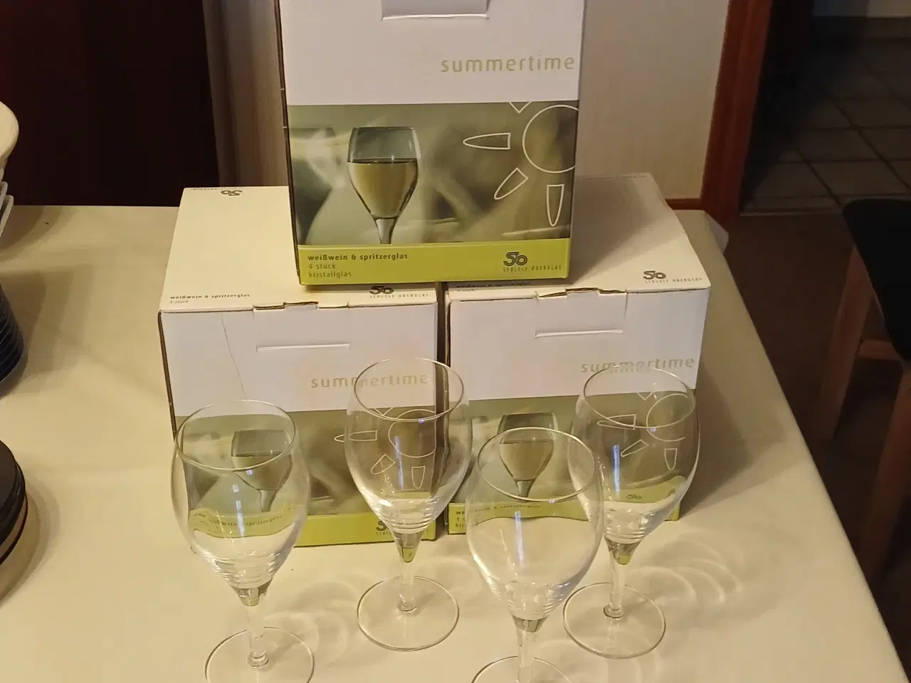 Billede 1 - 12 stk. Hvidvinsglas - Stoelzle Oberglas