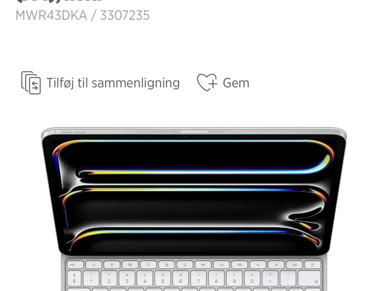 Billede 4 - Apple Magic Keyboard 13", med TOUCH-PAD