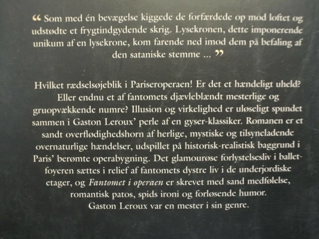 Billede 2 - fantomet i operaen, af gaston leroux, genre: roman