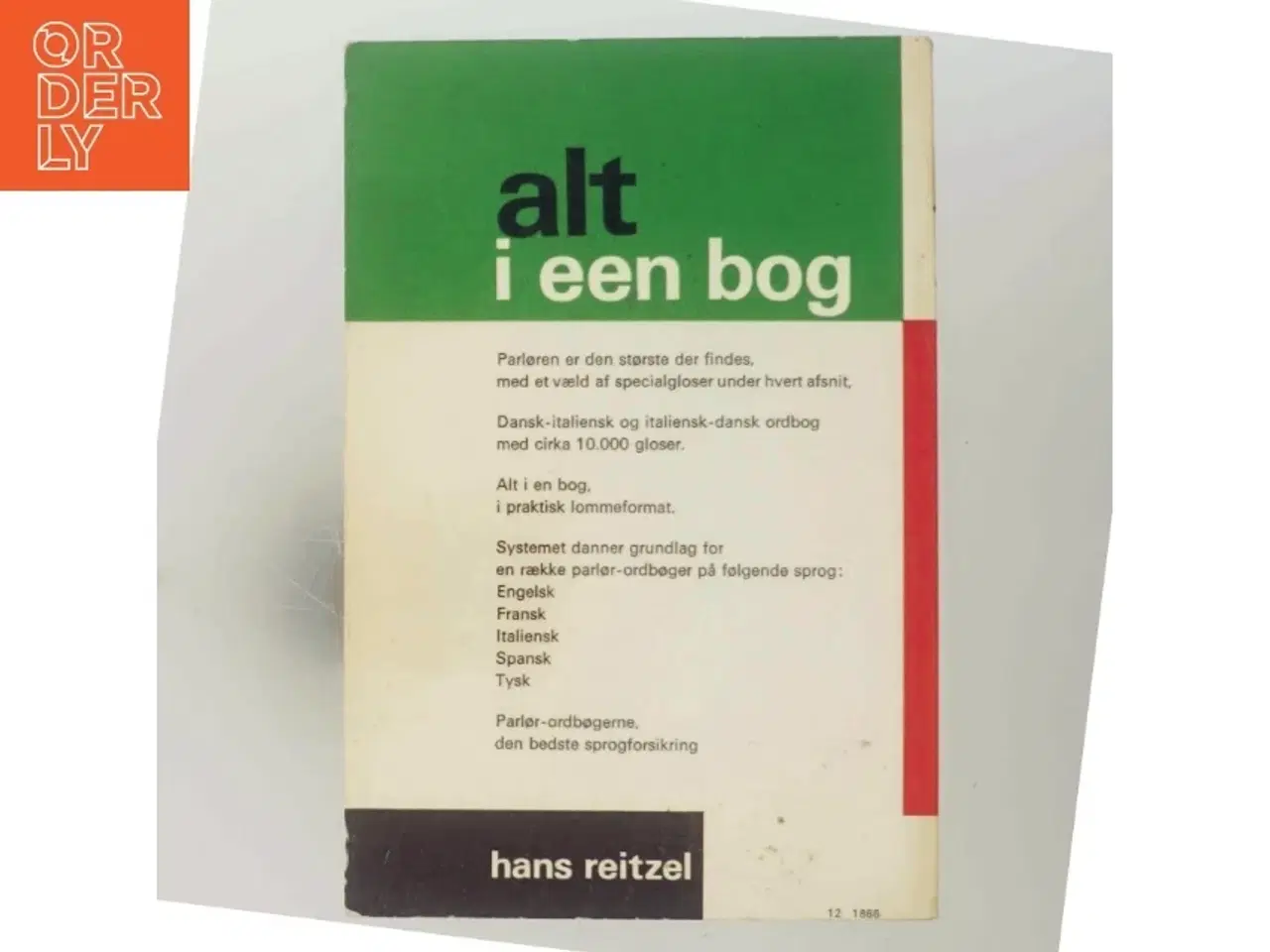 Billede 3 - Italiensk Parlør Ordbog af J. Mengel (Bog)