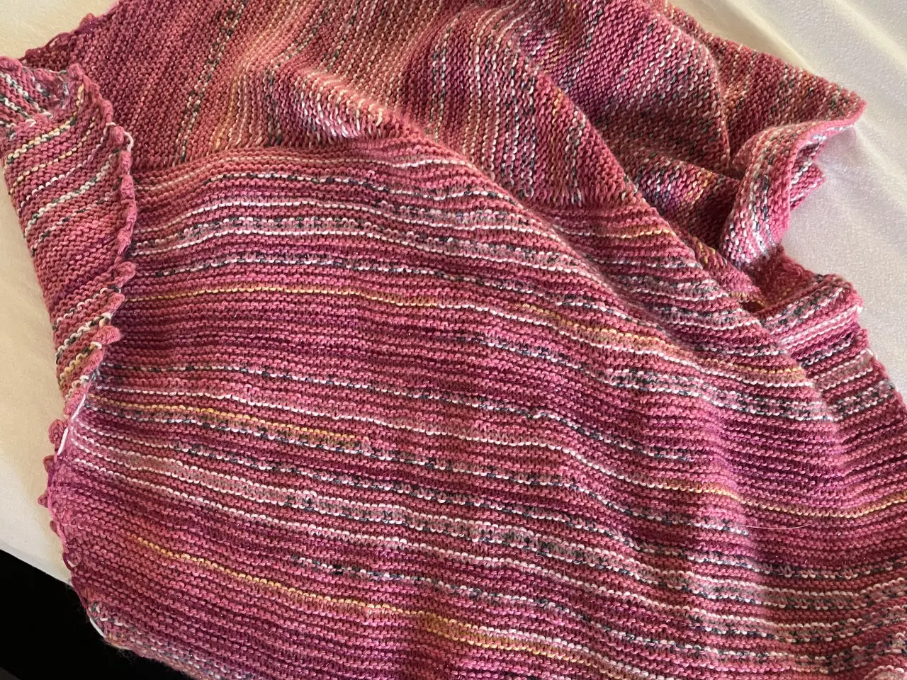 Billede 1 - Flot strikket tørklæde 