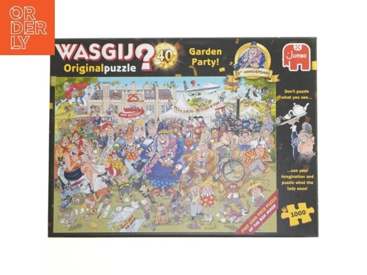 Billede 1 - WASGIJ Original Puzzle 40 Garden Party 1000 Brikker fra Jumbo (str. 1000 brikker)
