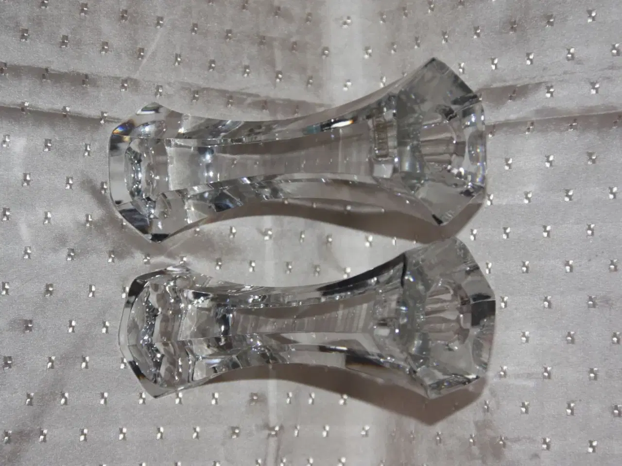 Billede 3 - Glas lysestager H.: 19,5 cm Violetta