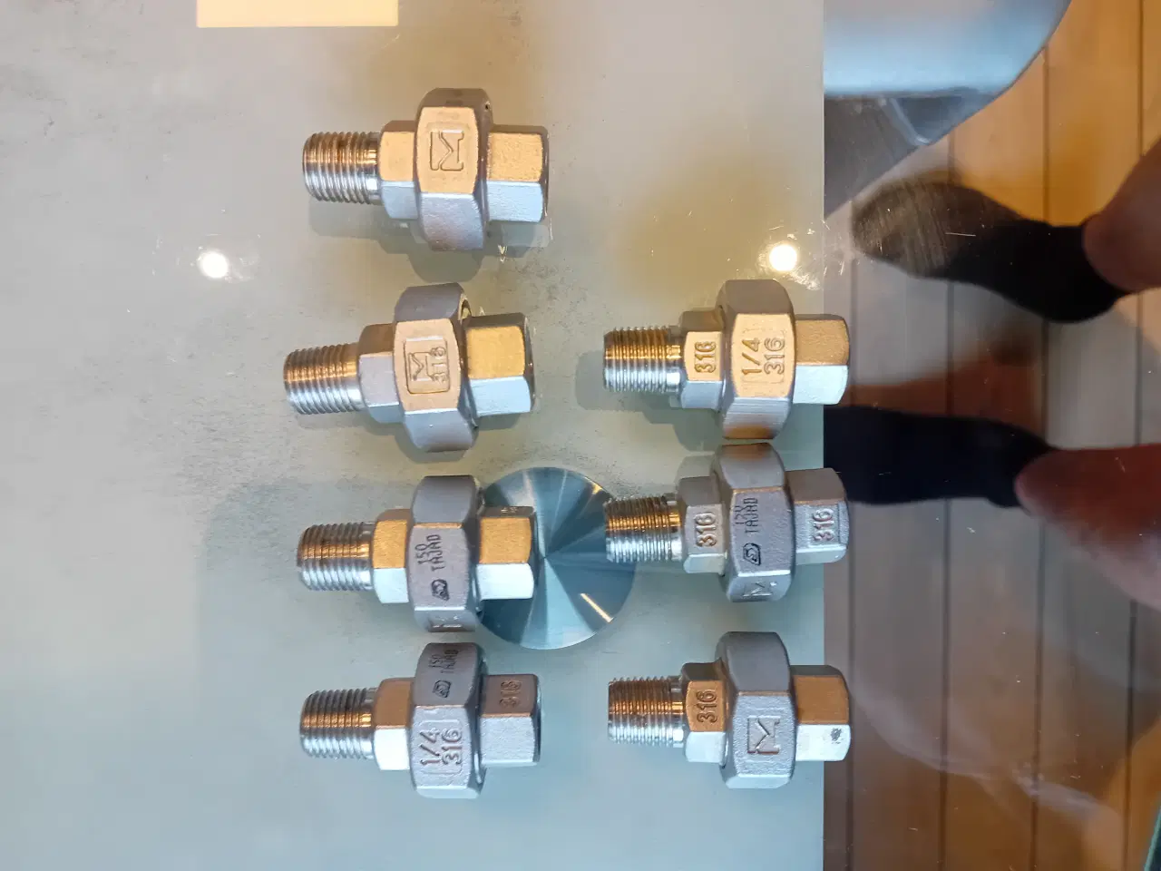 Billede 3 - Parker Rustfri Hydraulik Fittings med dobbelt Skær