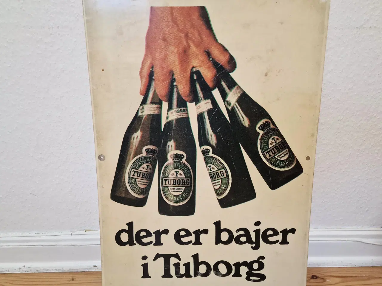 Billede 2 - Fedt vintage tuborg skilt.