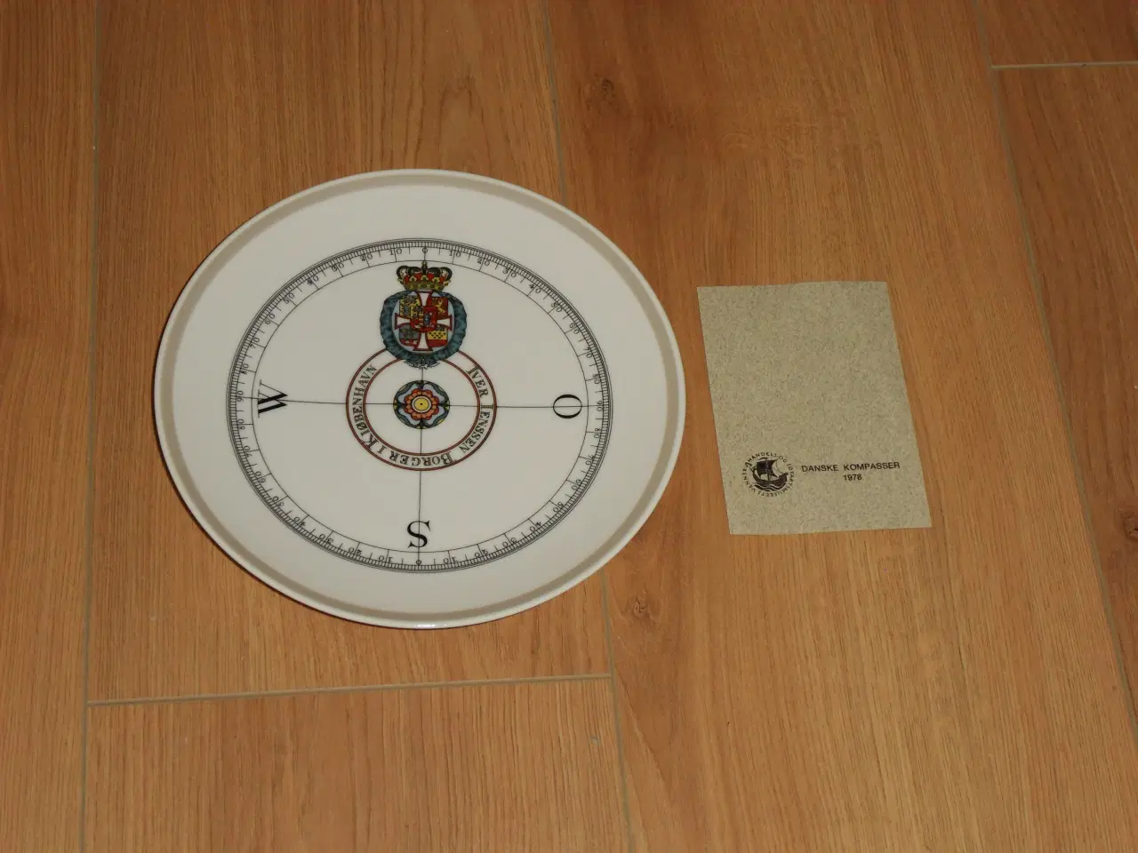 Billede 1 - Platte. Søfartsplatte. Kompasplatte. 1978