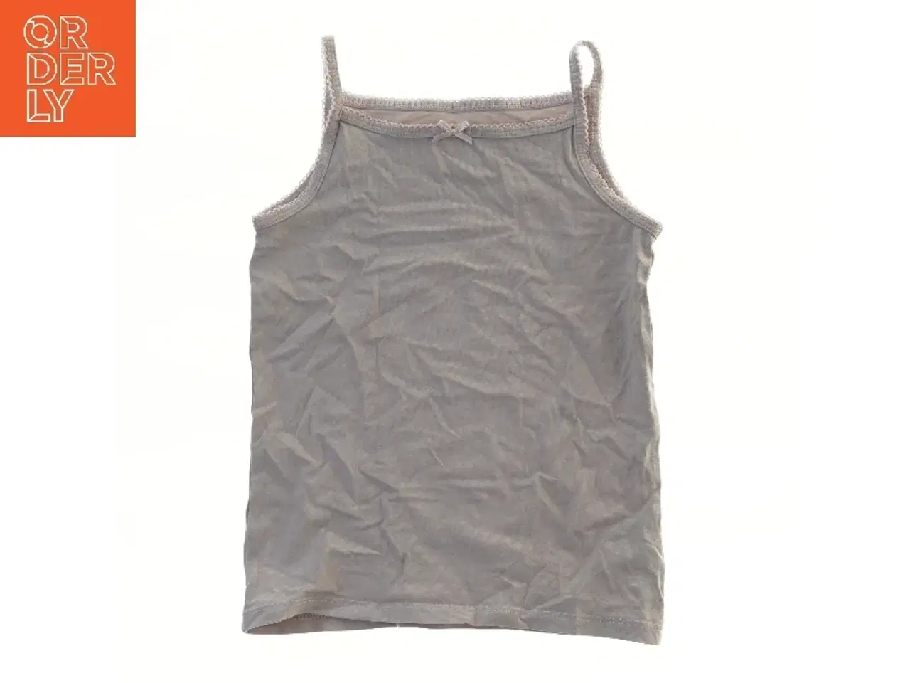 Billede 1 - Grå top med blondekant fra H&M (str. 122)