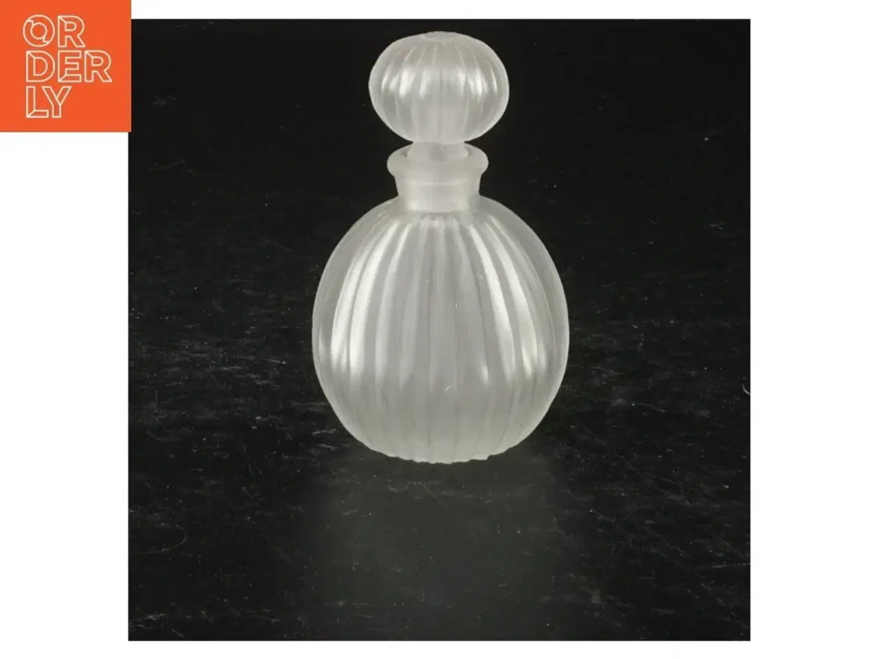 Billede 1 - Parfume flaske i matteret glas med låg (str. 8 cm)