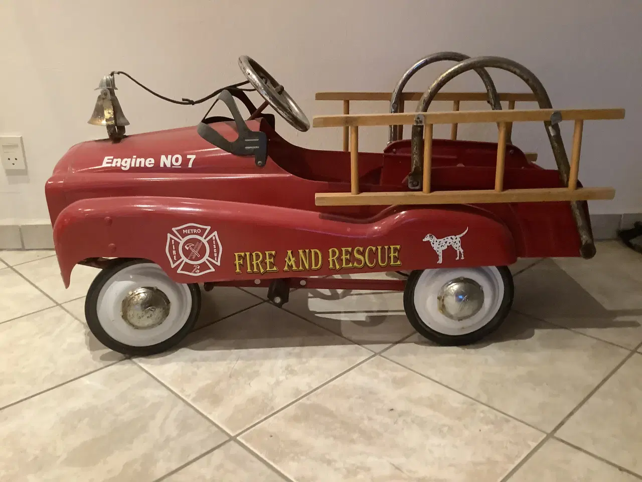 Billede 1 - Gammel pedal brandbil