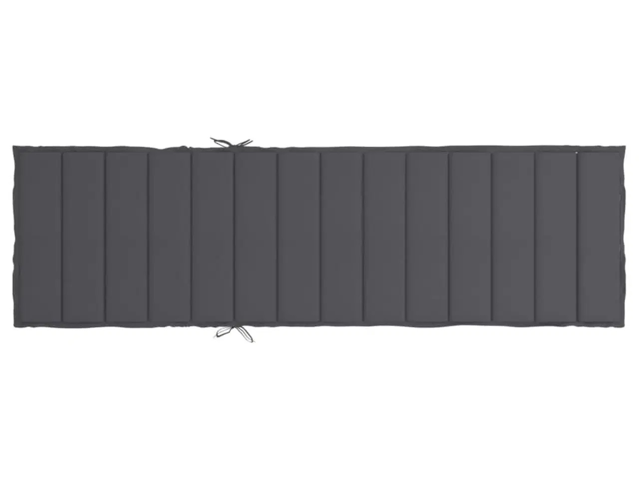 Billede 4 - Hynde til liggestol 200x60x3 cm oxfordstof antracitgrå